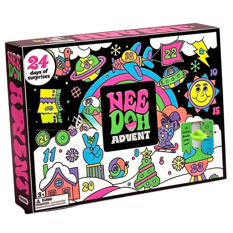NeedohAdvent – 24-Day Squeeze Toy Advent Calendar with Soft Stress Toys