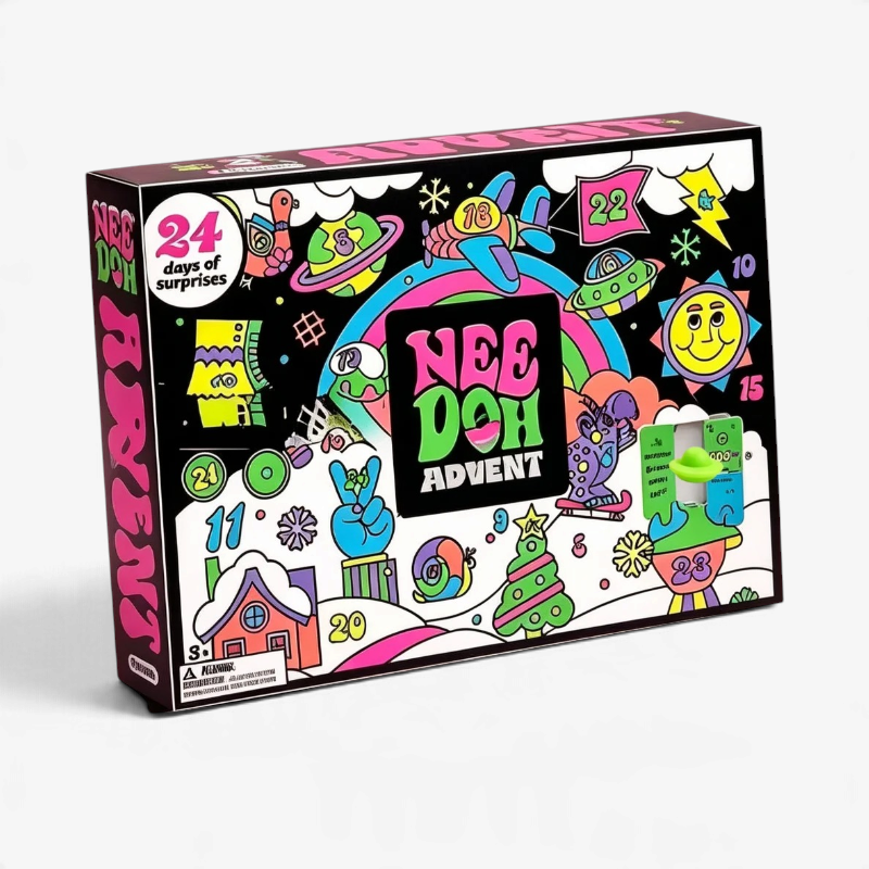 NeedohAdvent – 24-Day Squeeze Toy Advent Calendar with Soft Stress Toys