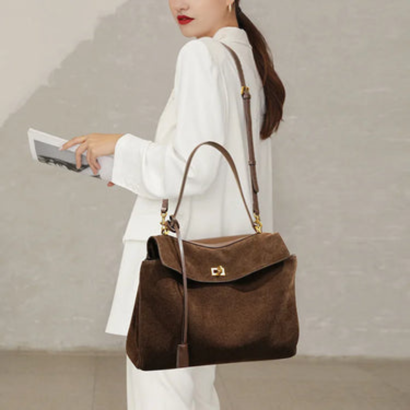 Riley – Grote Handtas met Verstelbare Riemen en Rechthoekig Ontwerp Velani