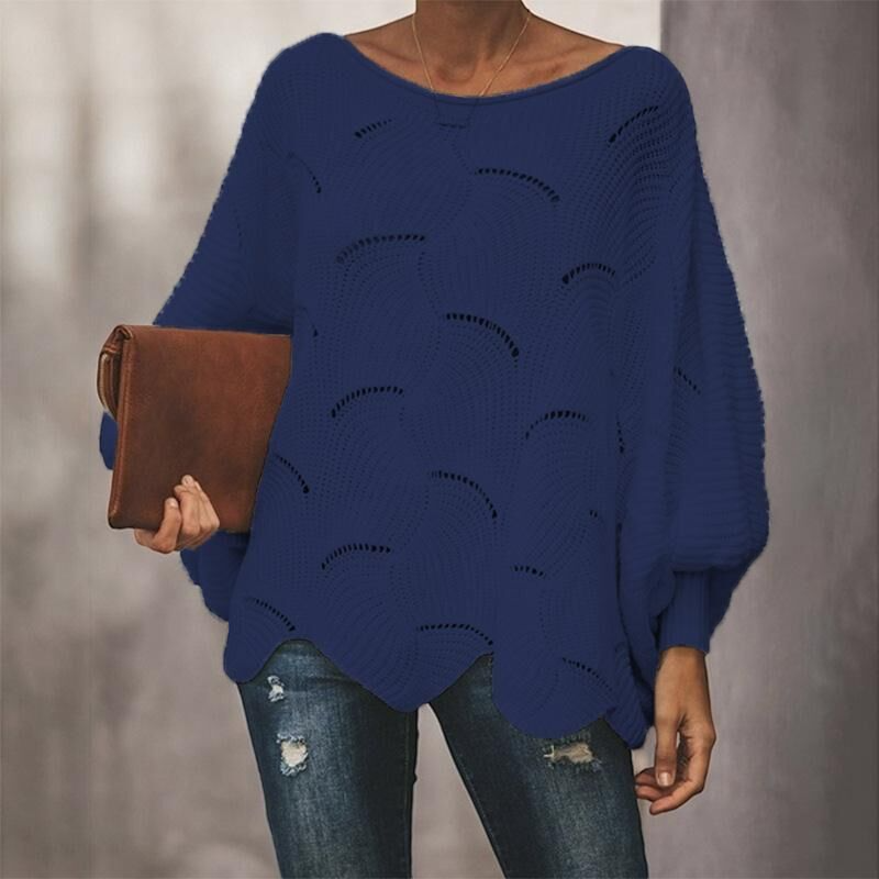 Women's Oversized Hollow Knit Sweater