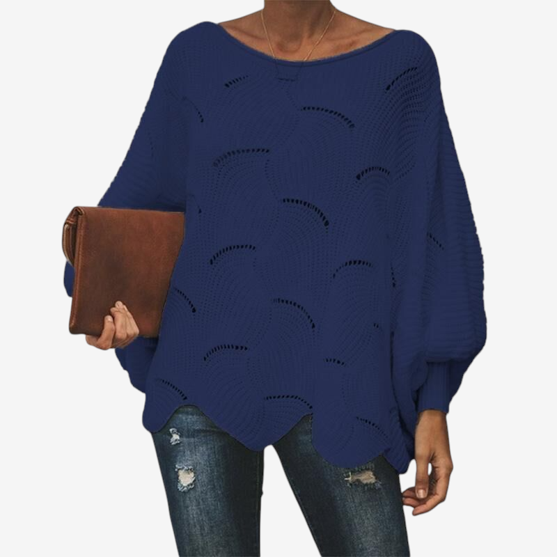 Women's Oversized Hollow Knit Sweater