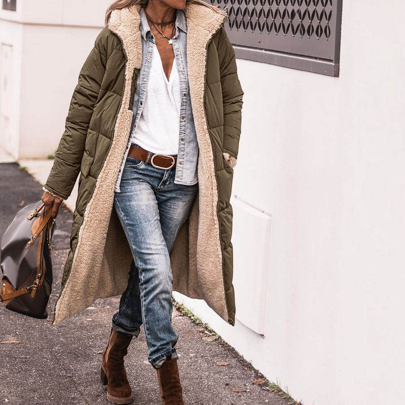 Women's Cozy Hooded Parka Coat