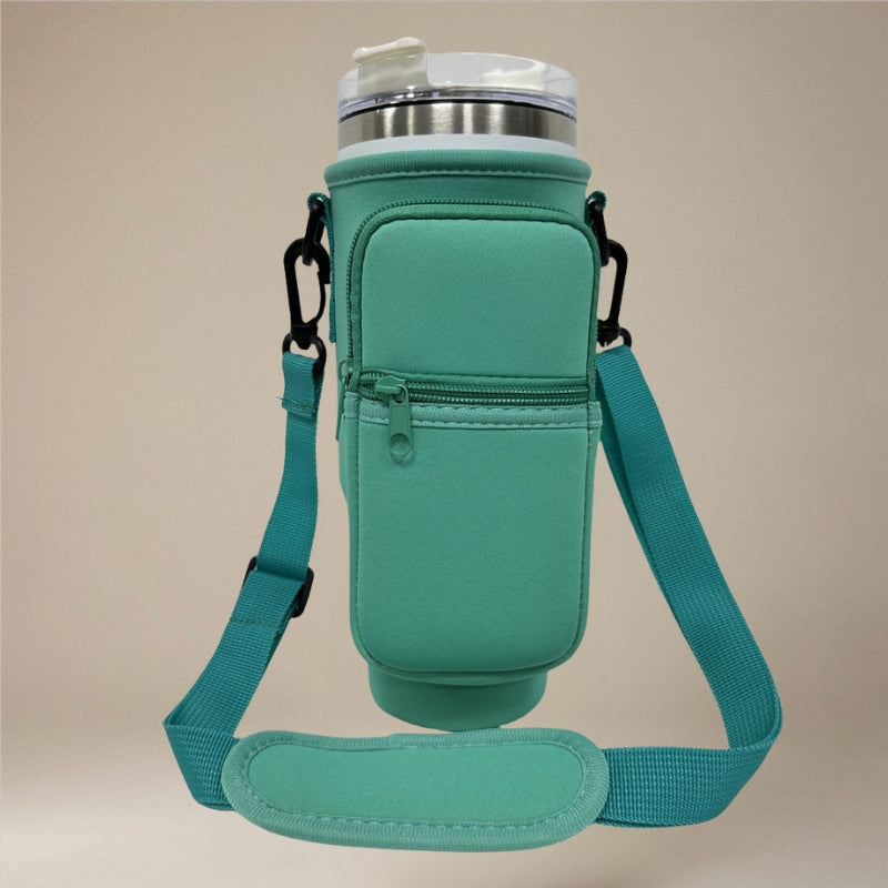 HydraCarry – Compact Tumbler Bag with Phone Pocket and Strap