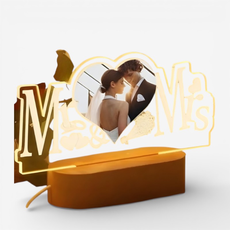 Illuminated Picture Frame with USB Lighting
