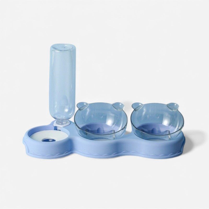 PawBella – Double Pet Bowl with Water Dispenser