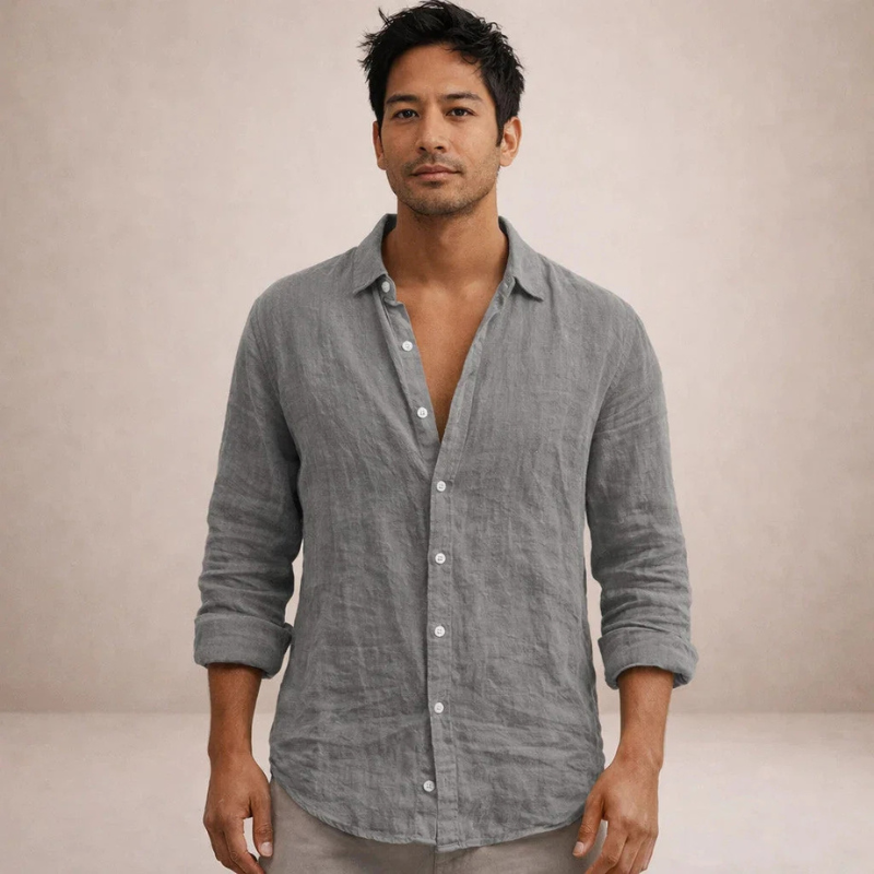 Men's Long Sleeve Button-Down Shirt