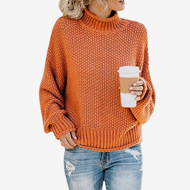 Elizabeth – Losvallende trui met lange mouwen en colkraag Velani