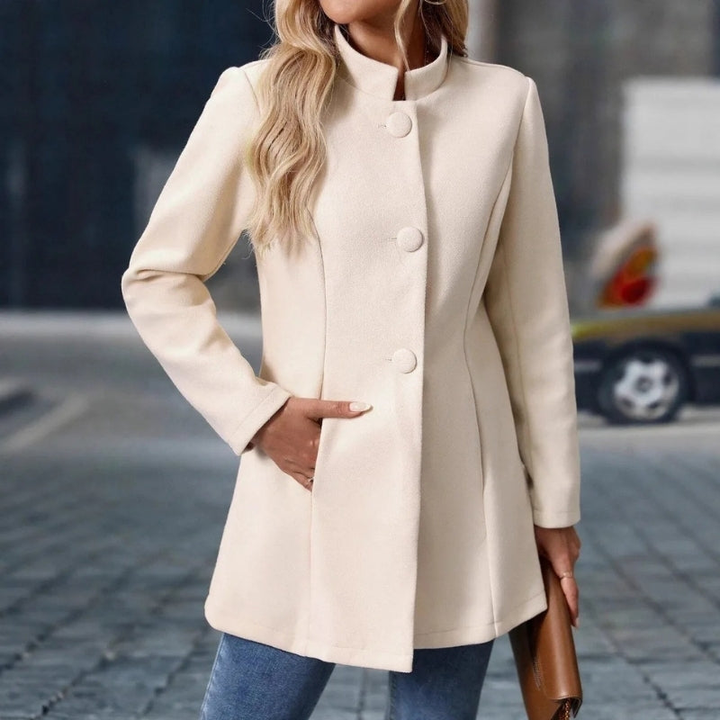 Amelia – Long Sleeve Jacket with Button Closure
