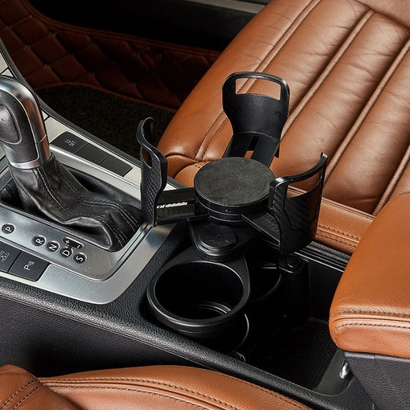 AutoGrip – Rotatable Car Cup Holder with Double Slot
