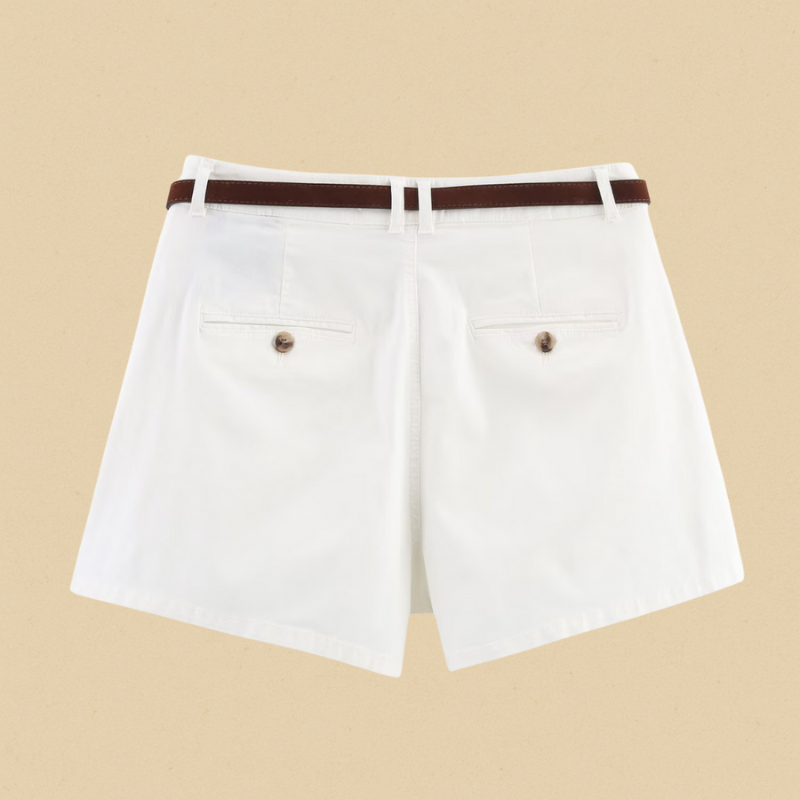 Women's Pleated Front Casual Shorts