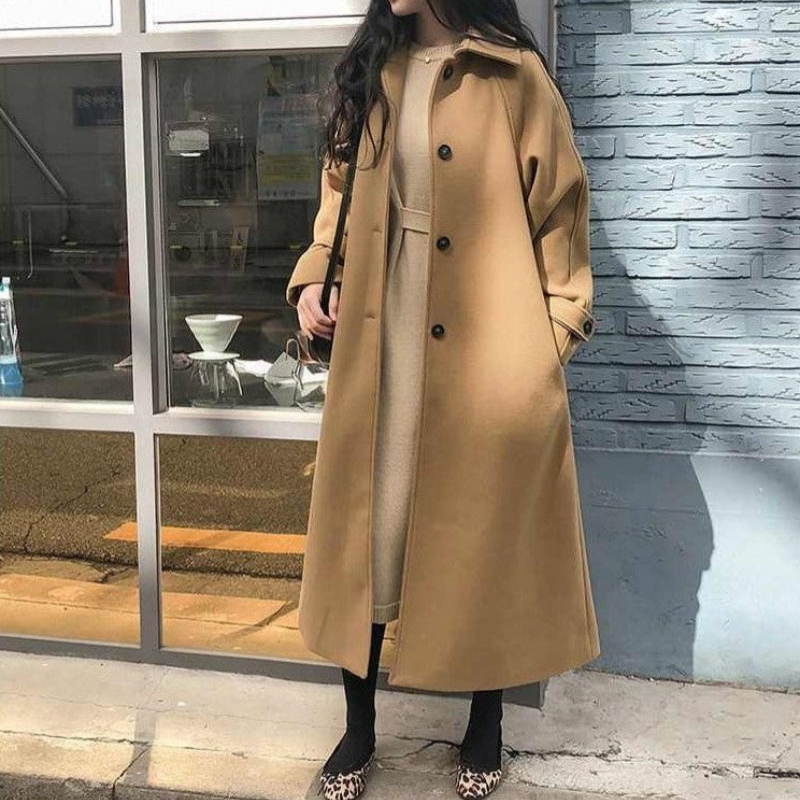 Mary – Trenchcoat met Ceintuur Lange Mouwen en Doorknoopontwerp Velani