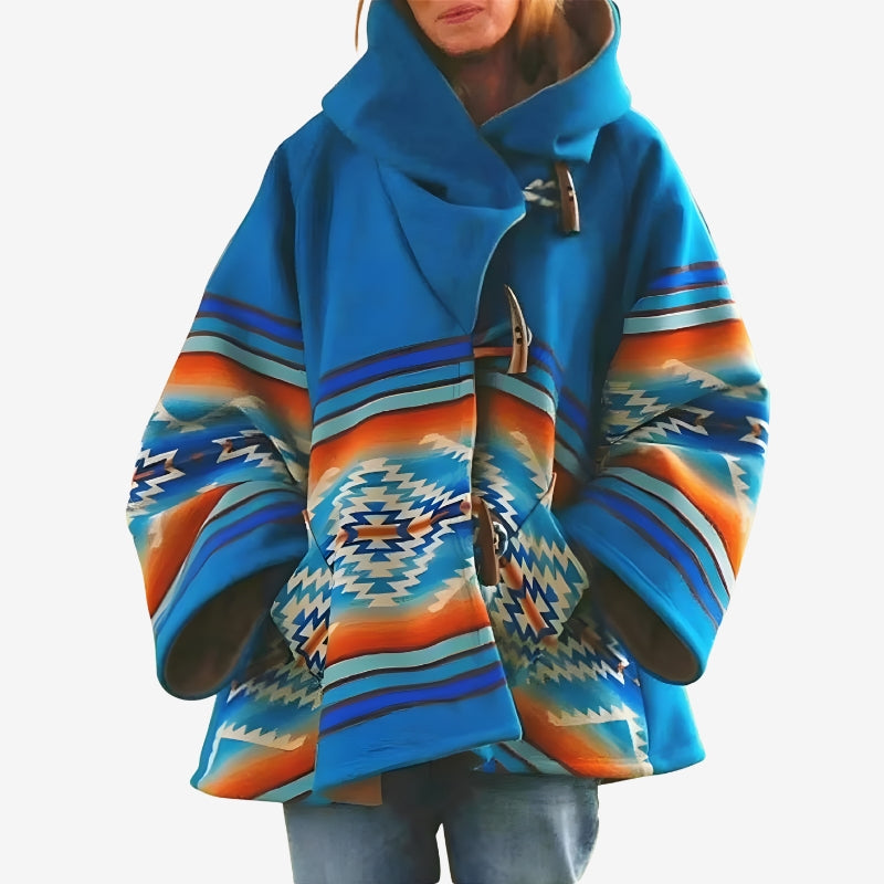 Lily – Long Sleeve Jacket with Hoodie Design