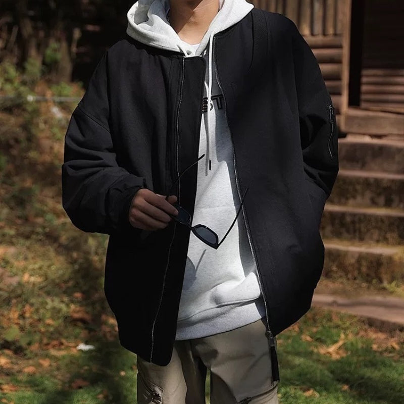 James – Loose Fit Jacket With Long Sleeve And Zipper