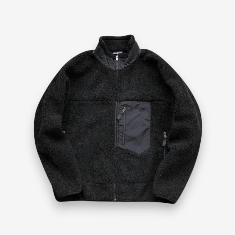 Aria – Long-Sleeved Jacket with Front Pocket and Zipper Closure