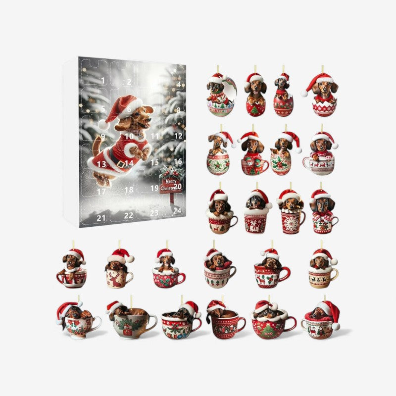 DachJoy – Teckel 24 Daagse Kerst Aftelkalender met Speelgoed Velani