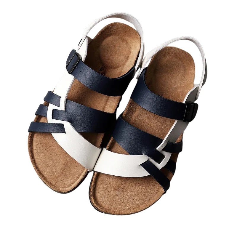 Ruben - Sandalen met Platte Zool, Open Teen en Verstelbare Gesp Velani