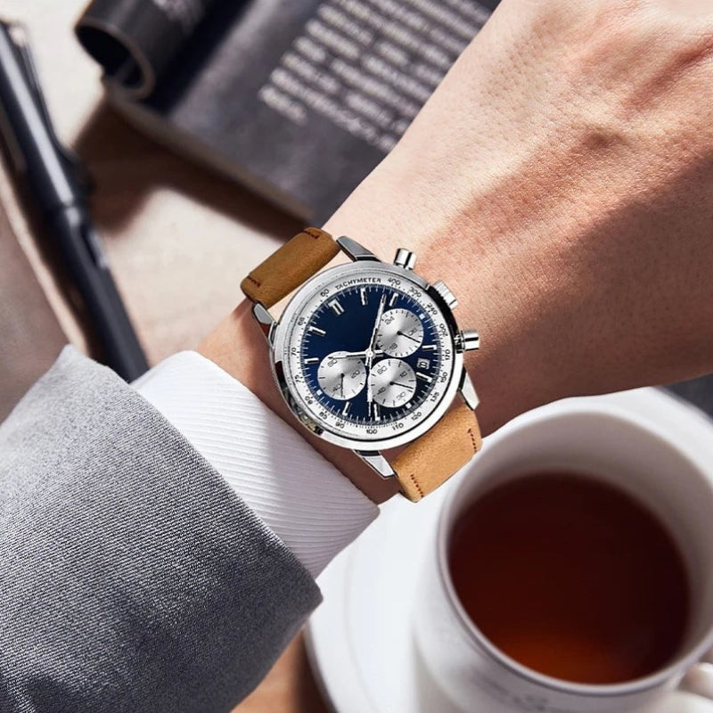 Ethan – Watch with Adjustable Strap and Clear Number Display