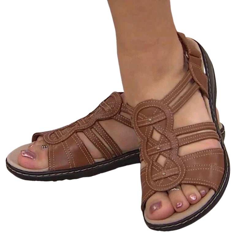 Jessica – Sandalen met Verstelbare Enkelband en Platte Zool Velani