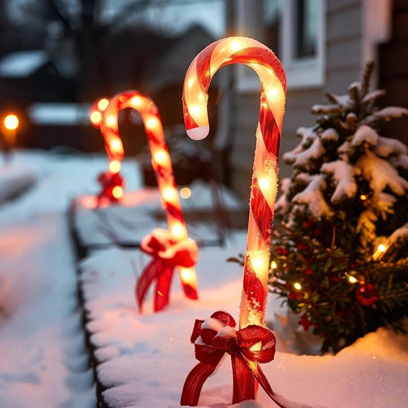 CandyGlow – LED Decoratieve Graslamp met Suikerstok Ontwerp Velani