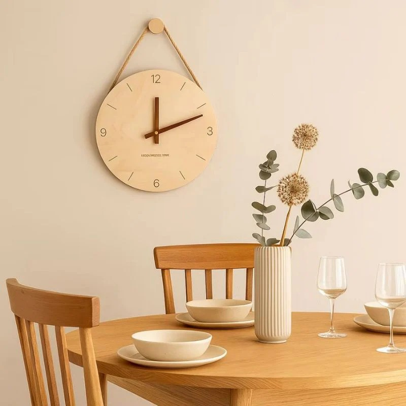 TimeHalo – Round Wall Clock Minimalist Design