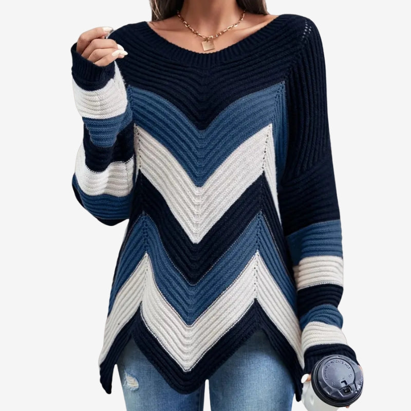 Mia – Oversized Sweater With Long Sleeves And Ribbed Hem