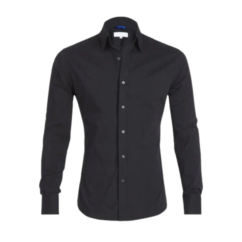 William – Overhemd met lange mouwen, verborgen ritssluiting en klassieke kraag Velani