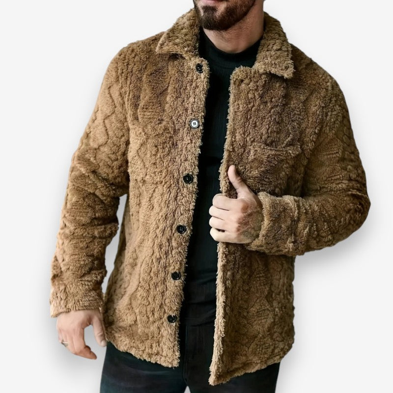 Oliver – Long Sleeve Jacket with Down Collar Design