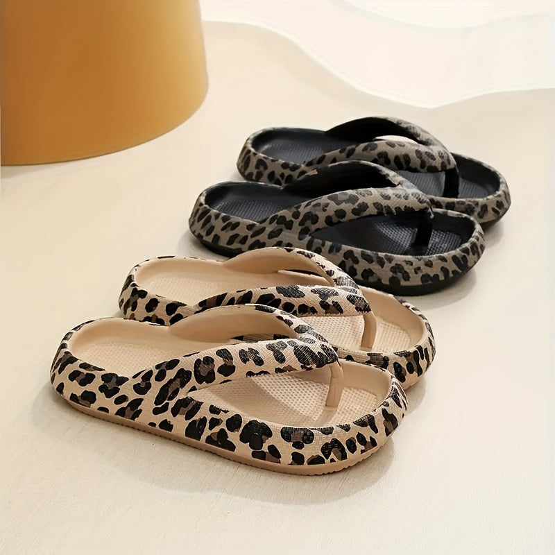 Leopard Print Slippers for Women