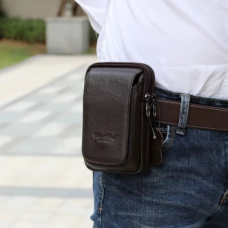 Lucas – Heuptasje met dubbele ritssluiting voor essentials Velani