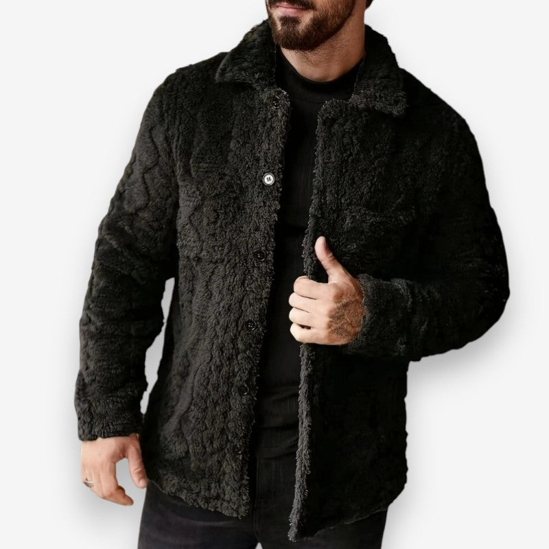 Oliver – Long Sleeve Jacket with Down Collar Design