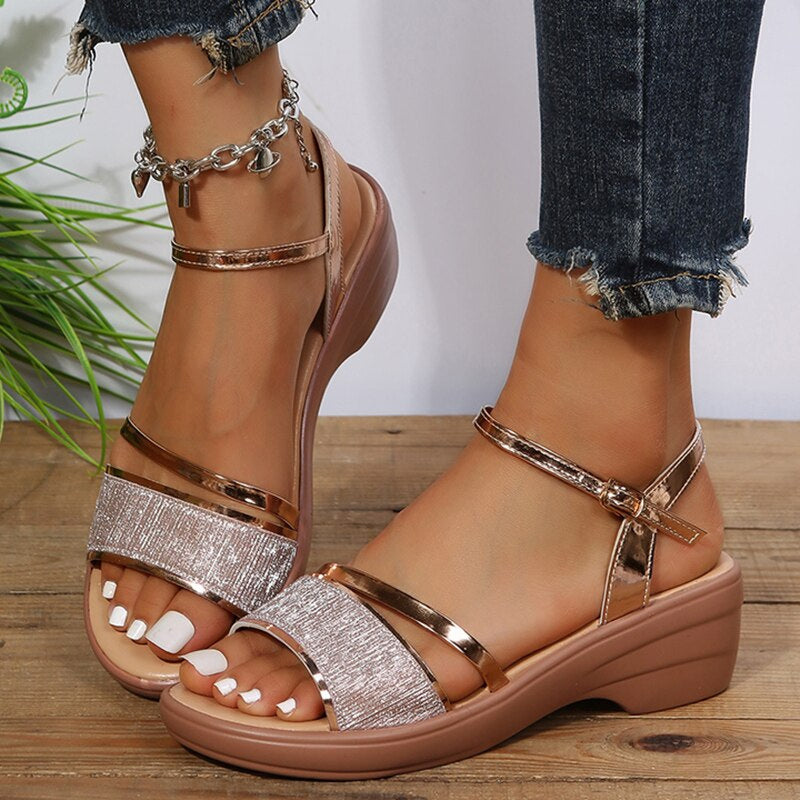 Nancy – Sandalen met Verstelbare Band en Antislip Zool Velani
