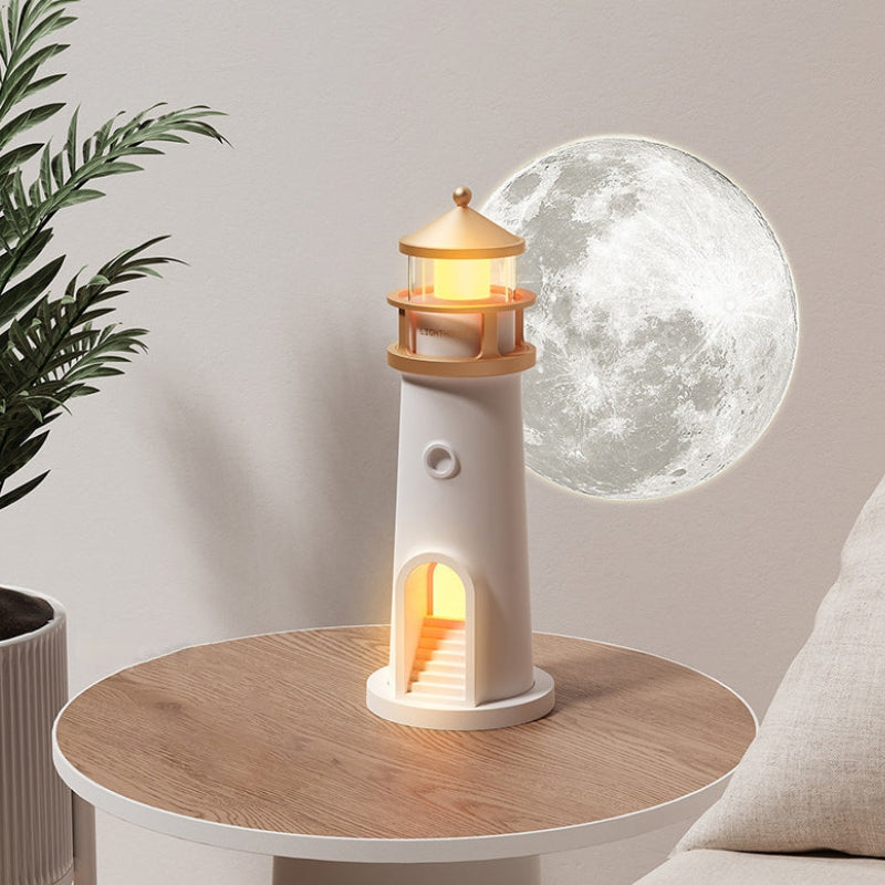 LumaSound – LED Moon Projection Lamp with Bluetooth Speaker