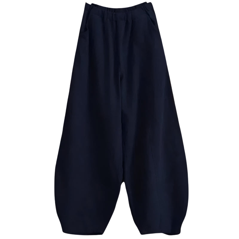 Naleya – Wijde Broek met Zakjes en Losse Pasvorm Velani