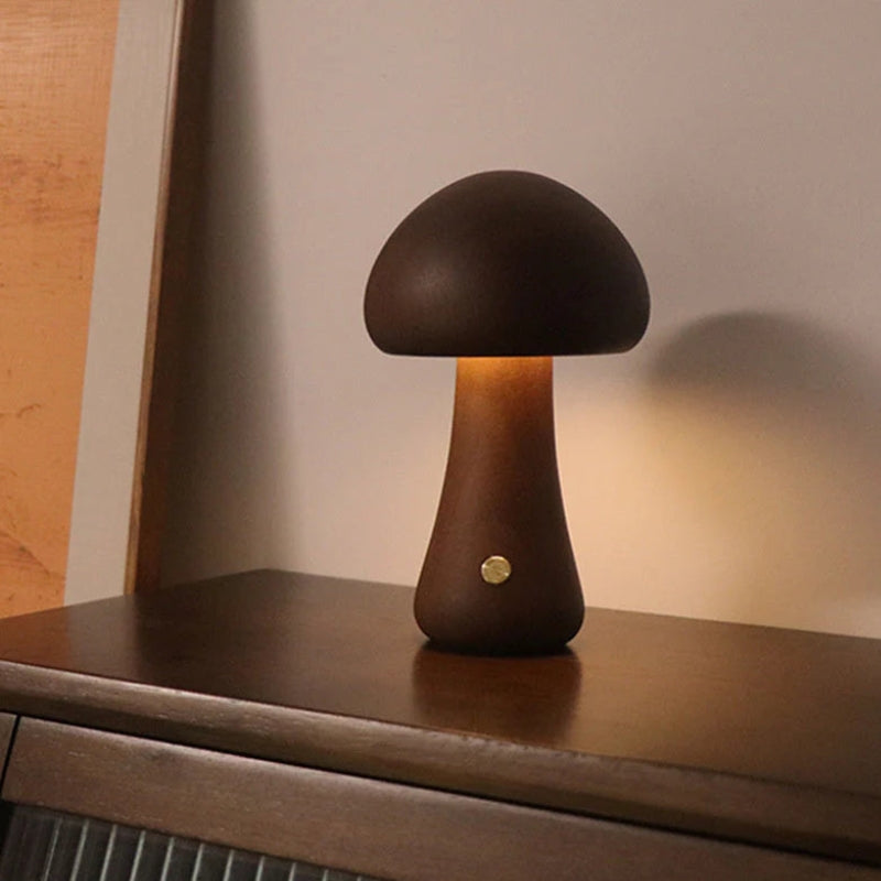 GlowMush – LED Tafellamp met Ronde Paddenstoelkop Velani