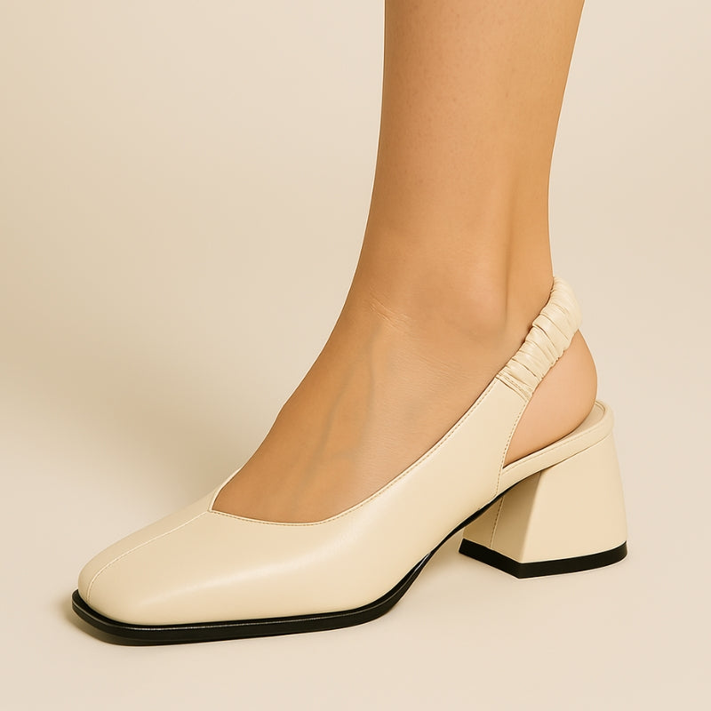 Luna – Sandalen met Blokhak en Vierkante Neus Velani