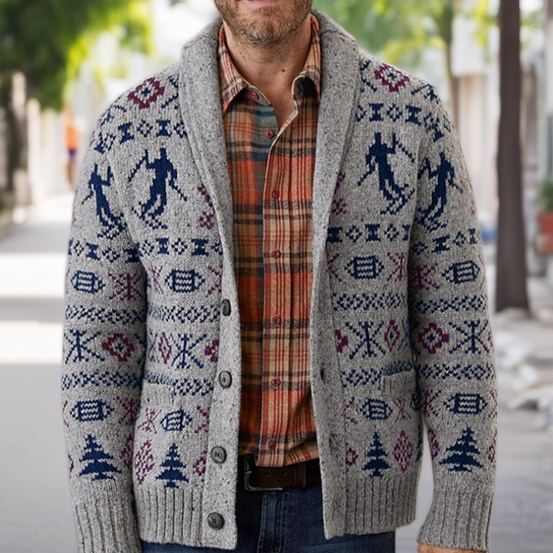 Liam – Long Sleeve Sweater with Button Closure