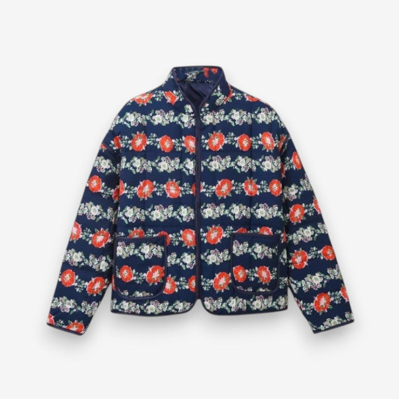 Olivia – Chaqueta de manga larga con estampado floral y bolsillos