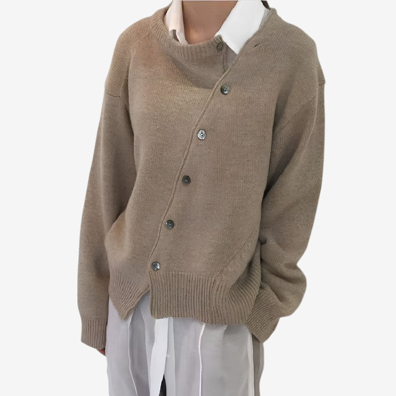 Chic Women's Oversized Button-Up Cardigan