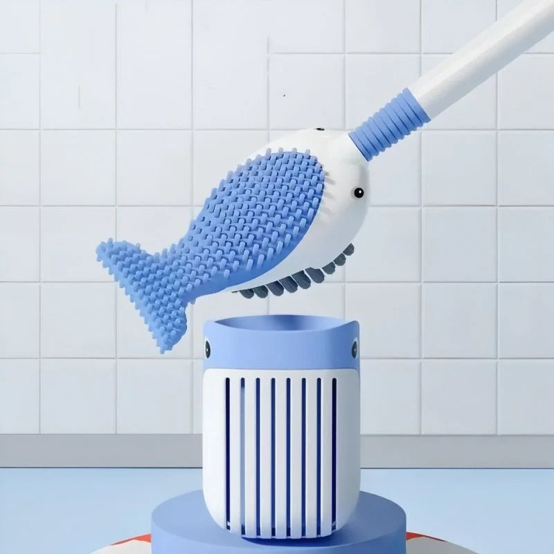 AquaHold – Wall-Mounted Fish Brush Holder for Organized Storage