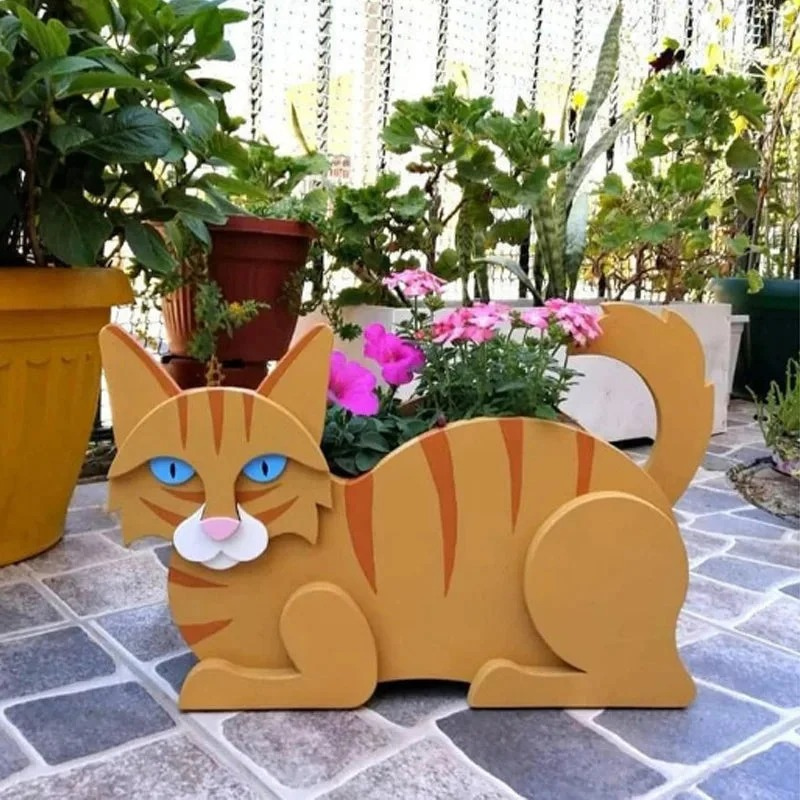 PurrBloom – Decorative Flower Vase in Cat Shape