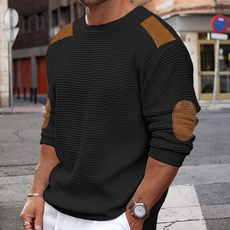 Daniel – Long Sleeve Sweater with Round Neck Design
