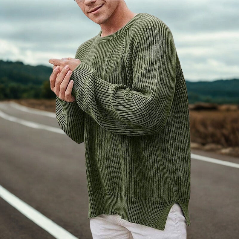 Noah – Long Sleeve Sweater with Round Neck