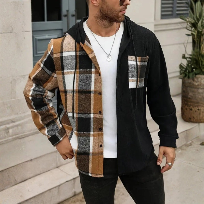 Aaron – Long Sleeve Jacket with Hoodie Design