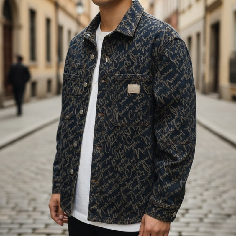 Caleb – Long Sleeve Jacket with Button Closure Design