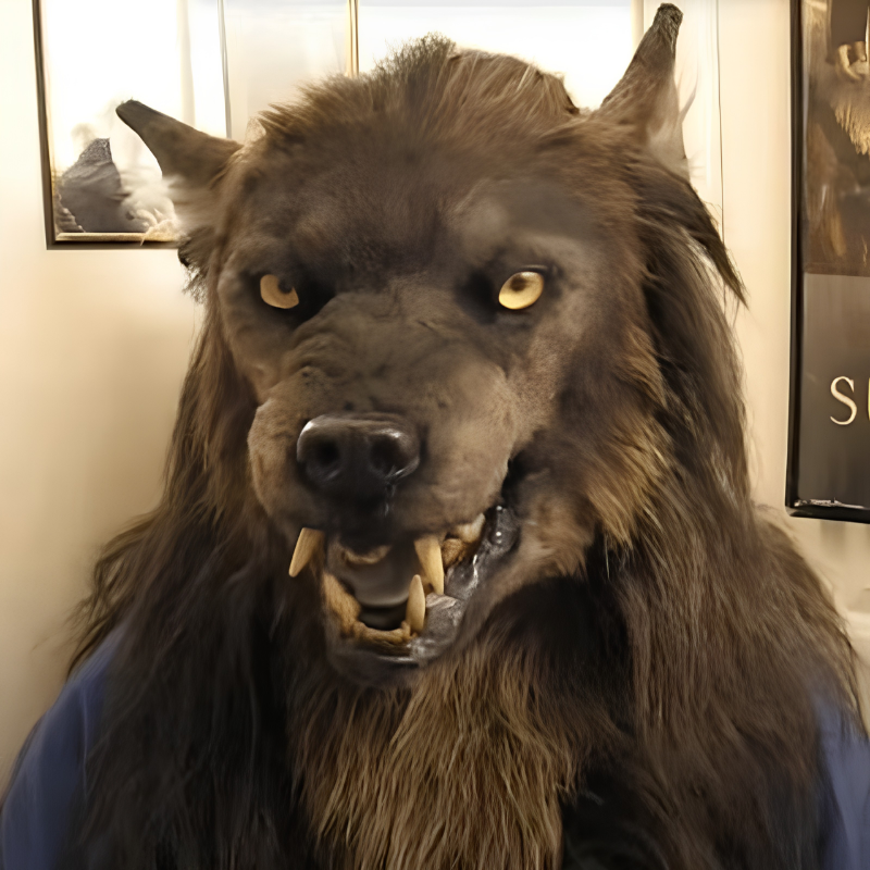 Premium Werewolf Full-Face Mask for Adults
