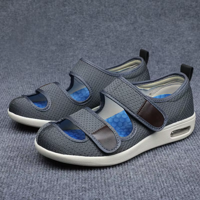 Perforated Design Sandals with Adjustable Strap