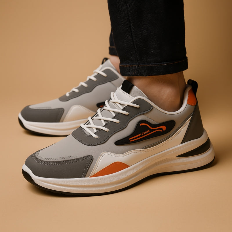 Daniel – Round Toe Sneakers with Anti Slip Grip Design