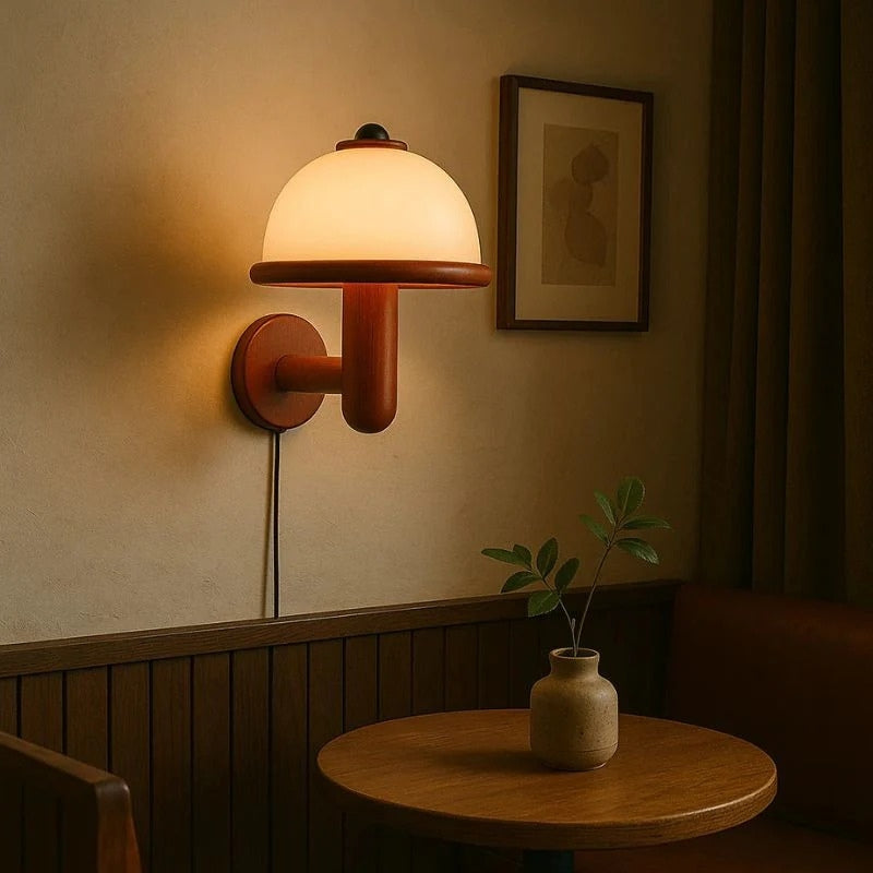 MushGlow – LED Wall Lamp with Mushroom Design