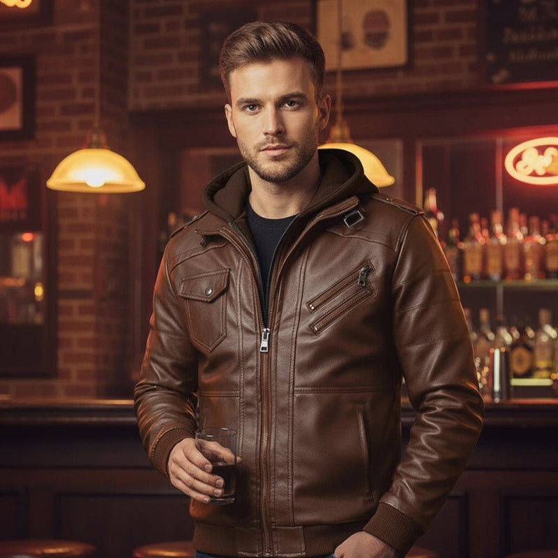 Noah – Long Sleeve Jacket with Zipper and Hoodie