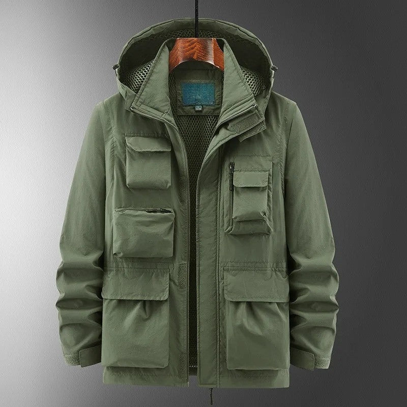 Lucas – Long Sleeve Jacket with Hoodie and Pocket Design